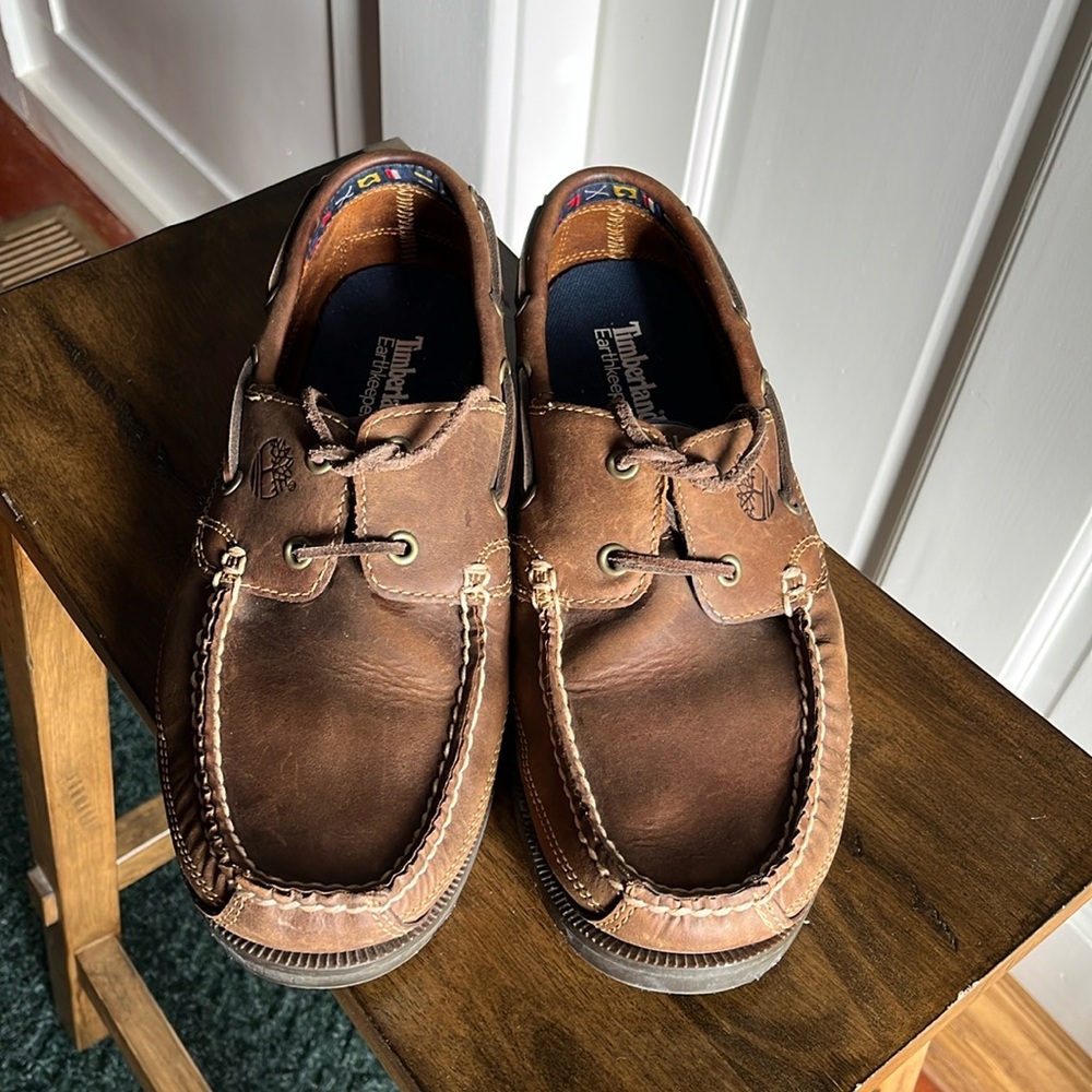 Timberland Men's Earthkeepers Leather Boat Shoes - Size 8.5 M